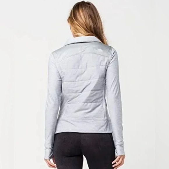 THE NORTH FACE GRAY Pseudio Puffer Jacket Thumbholes Womens size XS - Picture 11 of 14